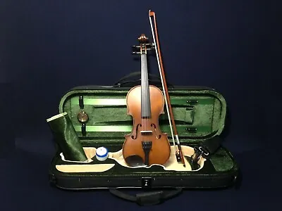 Symphony 1/4 Size Solid Wood Violin Outfit W/Ebony FittingsMatt Brown |SJV 01A| • £156.27