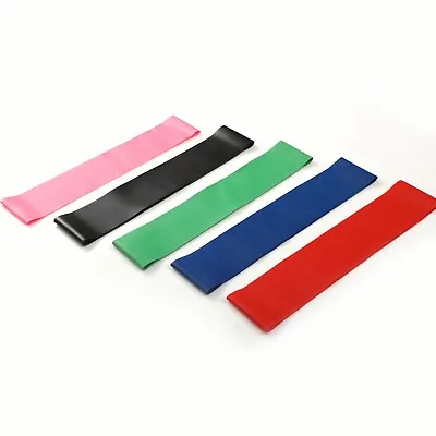 $5.99 • Buy 5 Pcs Resistance Bands Power Heavy Strength Exercise Fitness Gym Crossfit 500mm