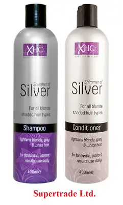£5.60 • Buy XHC Shimmer Of Silver Shampoo & Conditioner Set Purple Toning Blonde Hair 400ml