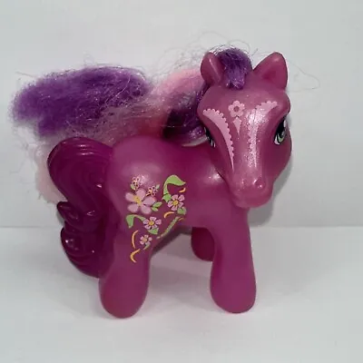 Hasbro 2008 My Little Pony McDonald's 3.5  Plastic Toy Hot Pink Purple Horse  • $9.65