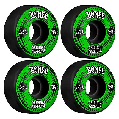 Bones Skateboard Wheels 54mm OG Formula V4 Wide 100A Black • $27.95