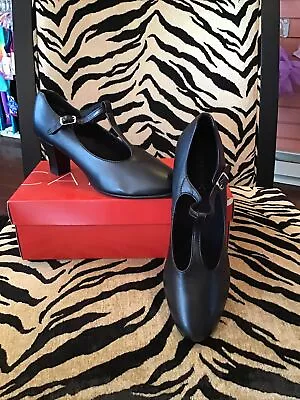 New! “Capezio” #750 T-Strap Black Character Shoe 10.5M • $20