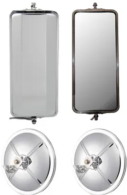 $126.80 • Buy Stainless Steel West Coast Mirrors And 8.5  Chrome Convex Truck Mirrors
