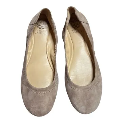 Vince Camuto Women's Ellen Suede Leather Preppy Ballet Flats Loafers Size 8 • $25.98