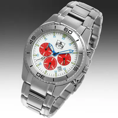 S.u.g. El Dorado Mens Stainless Steel Chronograph Os20 Quartz Watch New • $69.59