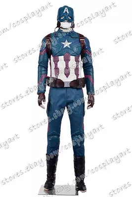 Captain America: Civil War Cosplay Steve Rogers Costume The Avengers Halloween • $555.69