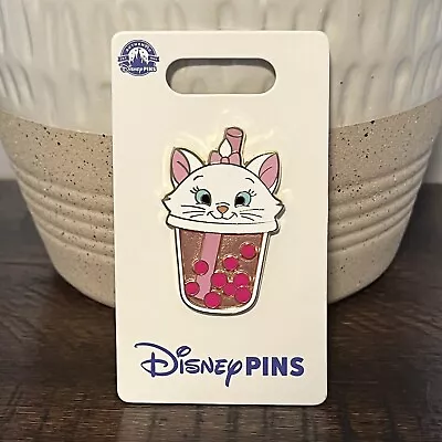 DISNEY PINS Marie Boba Tea Bubble Tea Pin Aristocats *SMALL FLAWS See Listing • $18