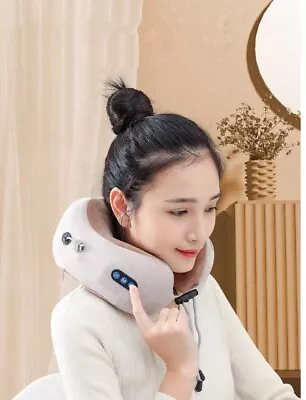 A Multi-Functional U-Shaped Massage Pillow With Heating Kneading And Vibration • $29.99