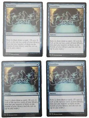 4x Preordain - Near Mint - Commander Legends - Playset - MTG Magic The Gathering • $9.99