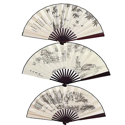 Vintage Handheld Folding Fan Hand Held Folding Fans Chinese Charming Elegant  • $9.01