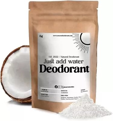 Aware Natural Deodorant Powder Refill For Roll-On Deodorant | Coconut + Vanilla • £4.95