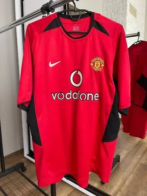 Nike Manchester United Vintage Soccer Jersey Home Kit T-Shirt Tee XXL • $35