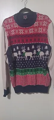 Christmas Reindeer Ugly Christmas Sweater By Well Worn Men's Size: X-Large  • $8