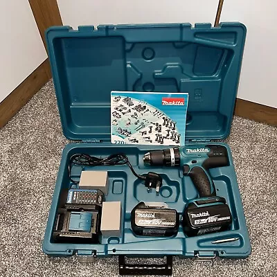 Makita DHP453F001 18V 2 X 3.0Ah Li-Ion LXT  Cordless Combi Drill New Boxed • £140