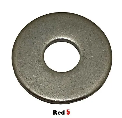 Flat Mudguard Washers - M5 (5mm) - Penny Fender - Stainless Steel - Grade 304 • $7