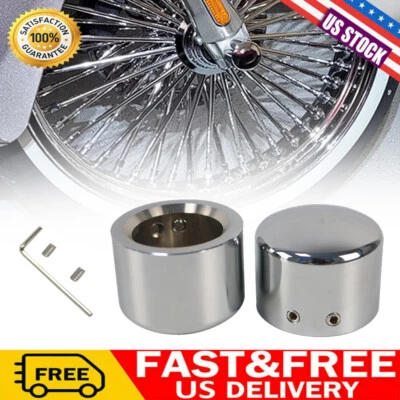 $11.95 • Buy Aluminum Chrome Front Wheel Axle Nut Cover Cap For Harley  Road King  V-Rod CT