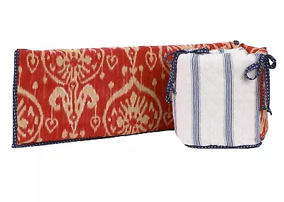 Sidekick Boy Girl Blue Red Ikat Crib Bedding Set Hamper Mobile Valance Sheet • $29.99