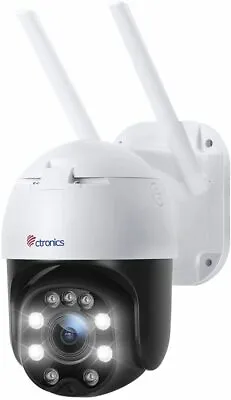 £59.99 • Buy 5X Optical Zoom Surveillance Camera Outdoor WiFi, Ctronics PTZ Dome IP Camera
