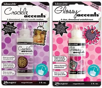 £6.99 • Buy Ranger Crackle & Glossy Accents - CHOICE - Dimensional Medium W Precision Tip