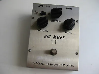 Vintage 1967 Electro-Harmonix Big Muff Fuzz Guitar Effect Pedal • $1850