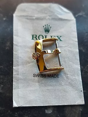£16.90 • Buy 18mm GOLD Plated,ROLEX Crown Sign Watch Strap, Buckle,Silver ,mens,womens,metal