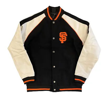 San Francisco Giants Jacket (Size XS) Men's MLB Majestic Letterman Jacket - New • £19.99