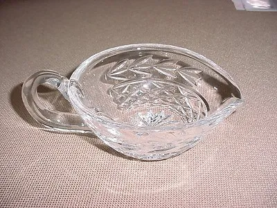 WATERFORD CRYSTAL GLANDORE GRAVY SAUCE BOAT 7x5 INCH W/3INCH HANDLE CLEAR • $149.75