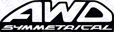 Symmetrical AWD Sticker Decal FOR JDM Subaru Mitsubishi Evo STI WRX Impreza • $19