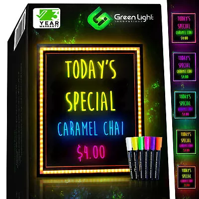 LED Message Board With Markers – Instant Impact For Your Daily Specials And Noti • $98.89