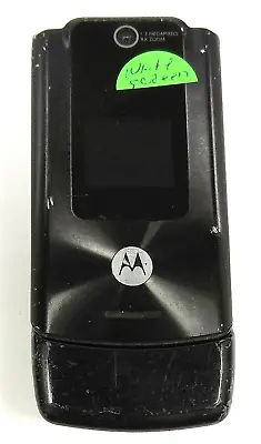 Motorola W510 - Black And Red ( Unlocked ) Rare International Flip Cell Phone • $5.94