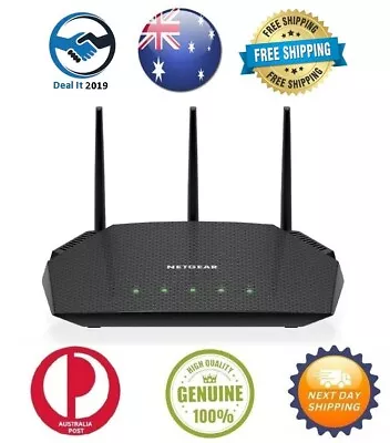 NETGEAR Nighthawk AX3000 4-Stream Wi-Fi 6 Router MODEL: RAX36S-100APS • $159