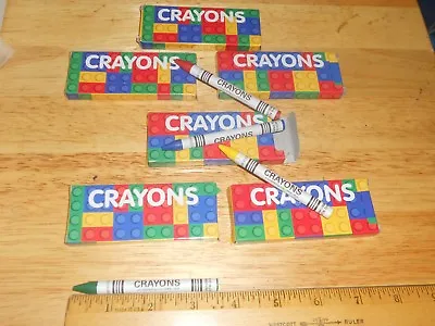 6 Packs Building Brick Block Design On Crayon Package Great Party Favor • $4.95