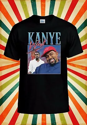 Kanye West Singer Retro Cool Funny Men Women Vest Tank Top Unisex T Shirt 2556 • £10.95