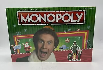 Elf Monopoly Christmas Board Game Buddy USAopoly 8+ Family Fun SEALED • $32.95