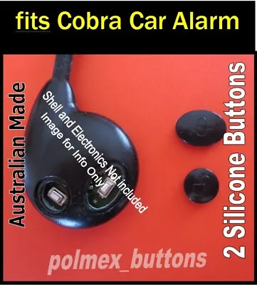 $9.59 • Buy Fits Cobra Bridge Series Car Alarm Remote - 2 Repair Silicone Key Buttons - 1set