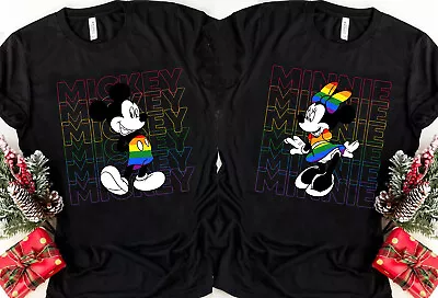 Disney Mickey And Minnie LGBT Pride Shirt Unisex Adult Kid Shirt 320111077 • $19.99