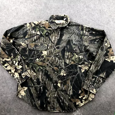 RedHead Shirt Men Medium Camo Mossy Oak Break Up Hunting Button Up Long Sleeve • $24.95