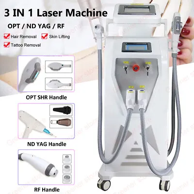 3IN1 OPT SHR IPL RF Tattoo & Hair Removal ND YAG Laser Skin Rejuvenation Machine • $2033