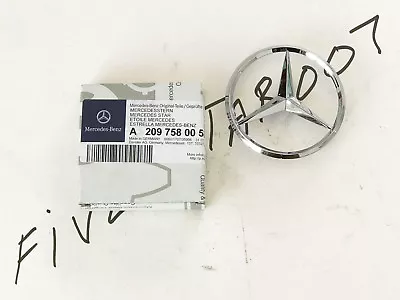 $46.40 • Buy MERCEDES BENZ REAR TRUNK Back Deck Lid Chrome Star Emblem Logo 2004-2009 CLK 