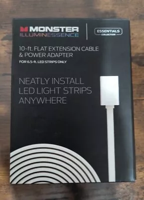 Monster Illuminessence 10' Flat Extension Cable & Power Adapter • $8.99