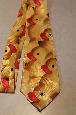 Lot's Of Rubber Ducky's All Over A  New 100% Polyester Neck Tie! Free Shipping • $12.99