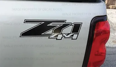 2007 - 2013 Chevy Silverado Z71 4x4 Decals GM HD Black Stickers Side 4WD FG9A9 • $41.05