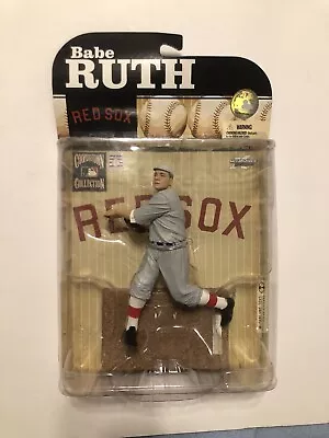 NEW McFARLANE MLB COOPERSTOWN COLLECTION BOSTON RED SOX BABE RUTH VARIANT FIGURE • $29.99