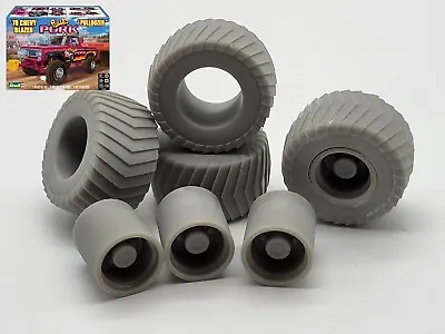 Truck Pulling Wheels And Tires For 1/24 And 1/25 Scale Model Trucks (Set Of 4) • $29.95