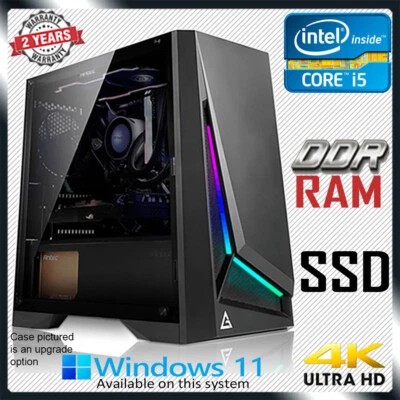 $649 • Buy Intel Core I5 Quad Gaming PC Computer 8-16GB RAM SSD + HDD Home Office Desktop