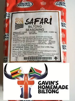 Safari Biltong Spice Seasoning 200g Crown National South African - CHEAPEST! • £5.75