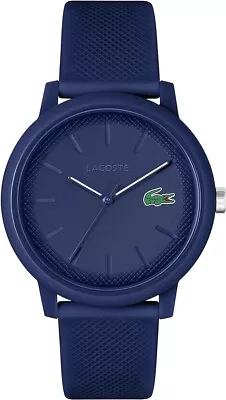 Lacoste 2011172 L.12.12 Men's Watch NEW Analog  Blue Silicone Classic Strap • $64.99