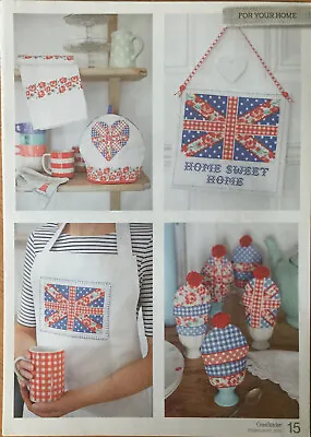 Cross Stitch Chart - Union Jack Kitchen Accessories • £1.20