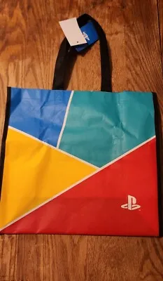 NEW Official Playstation Tote Shopping Bag PS Geeknet NWT With Tags 15 X 15 X 7 • $6.59