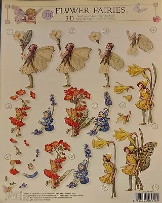 STUDIOLIGHT FLOWER FAIRIES No.18 A4  3d Step By Step Decoupage Sheet Not Die-cut • £0.99